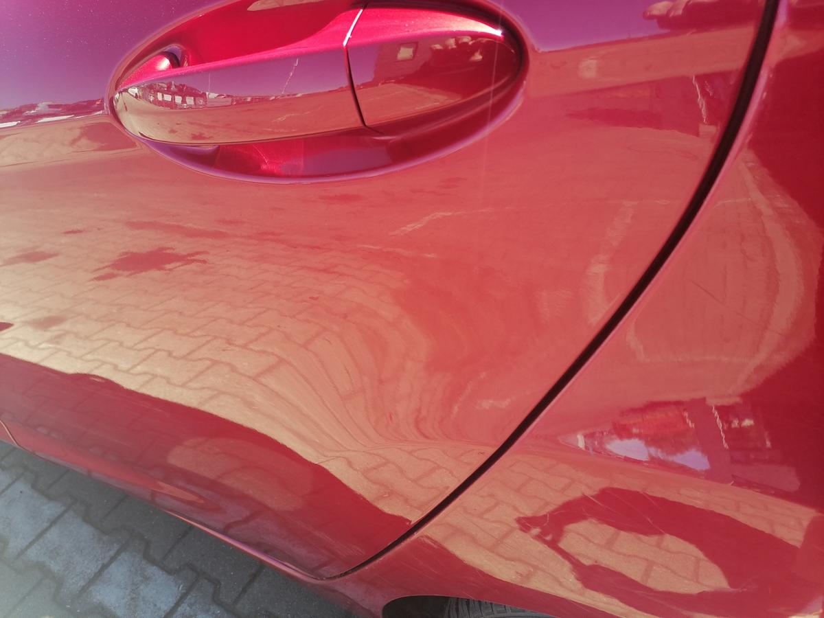 Ford Fiesta JA8 original T&uuml;r hinten links Candy Rot Rohbau Bj.2017